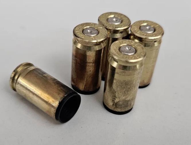 9MM spent round valve stem covers.  6 per order