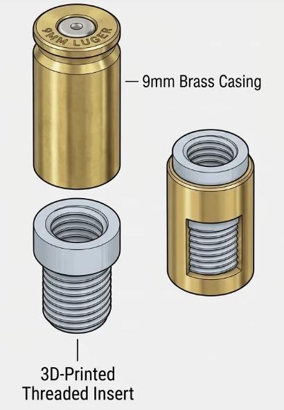 9MM spent round valve stem covers. 6 per order - GeeRay Studio
