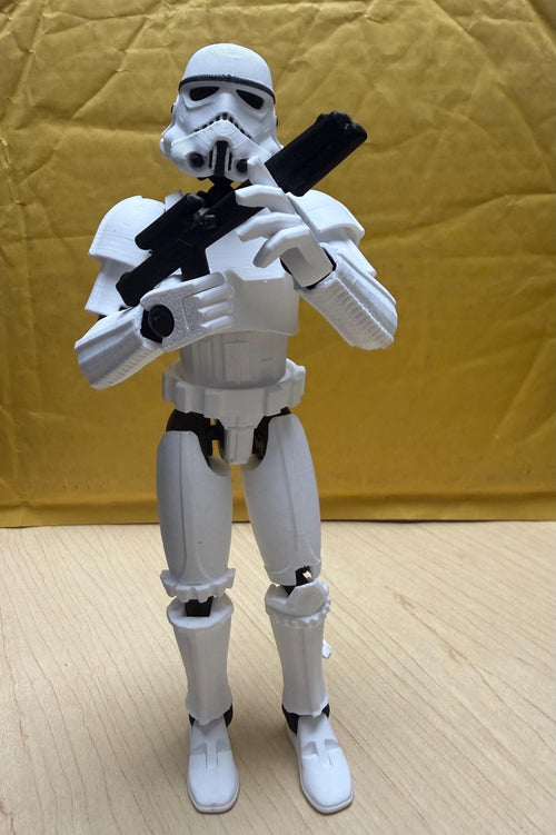 Articulated Stormtrooper Figure — 3D Printed Poseable - GeeRay Studio