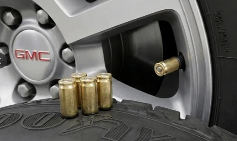 9MM spent round valve stem covers.  6 per order