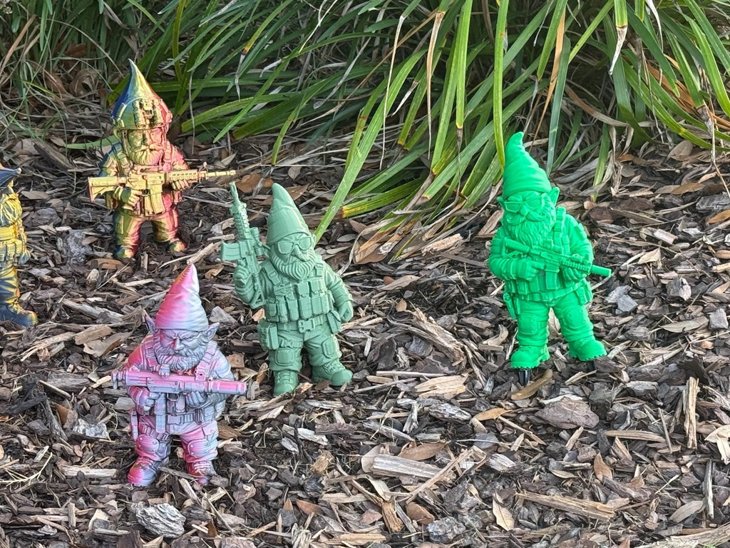 Is your garden ready for the great Gnome wars. Protect them with these 3-D printed garden gnomes