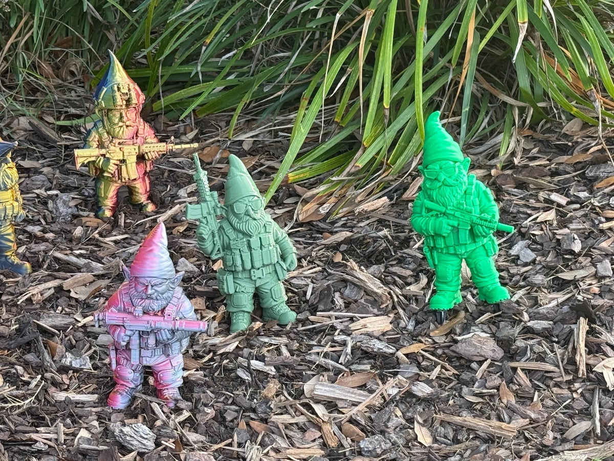 Is your garden ready for the great Gnome wars. Protect them with these 3-D printed garden gnomes