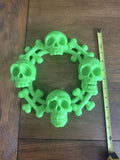 Glow in the dark skull wreath - GeeRay Studio