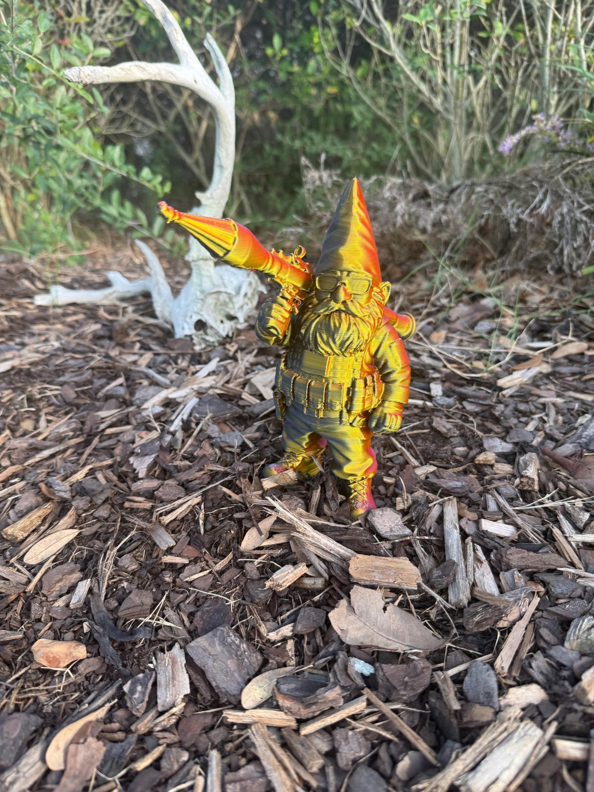 Tactical Garden Gnomes: 3-D Printed Military Gnome Decor
