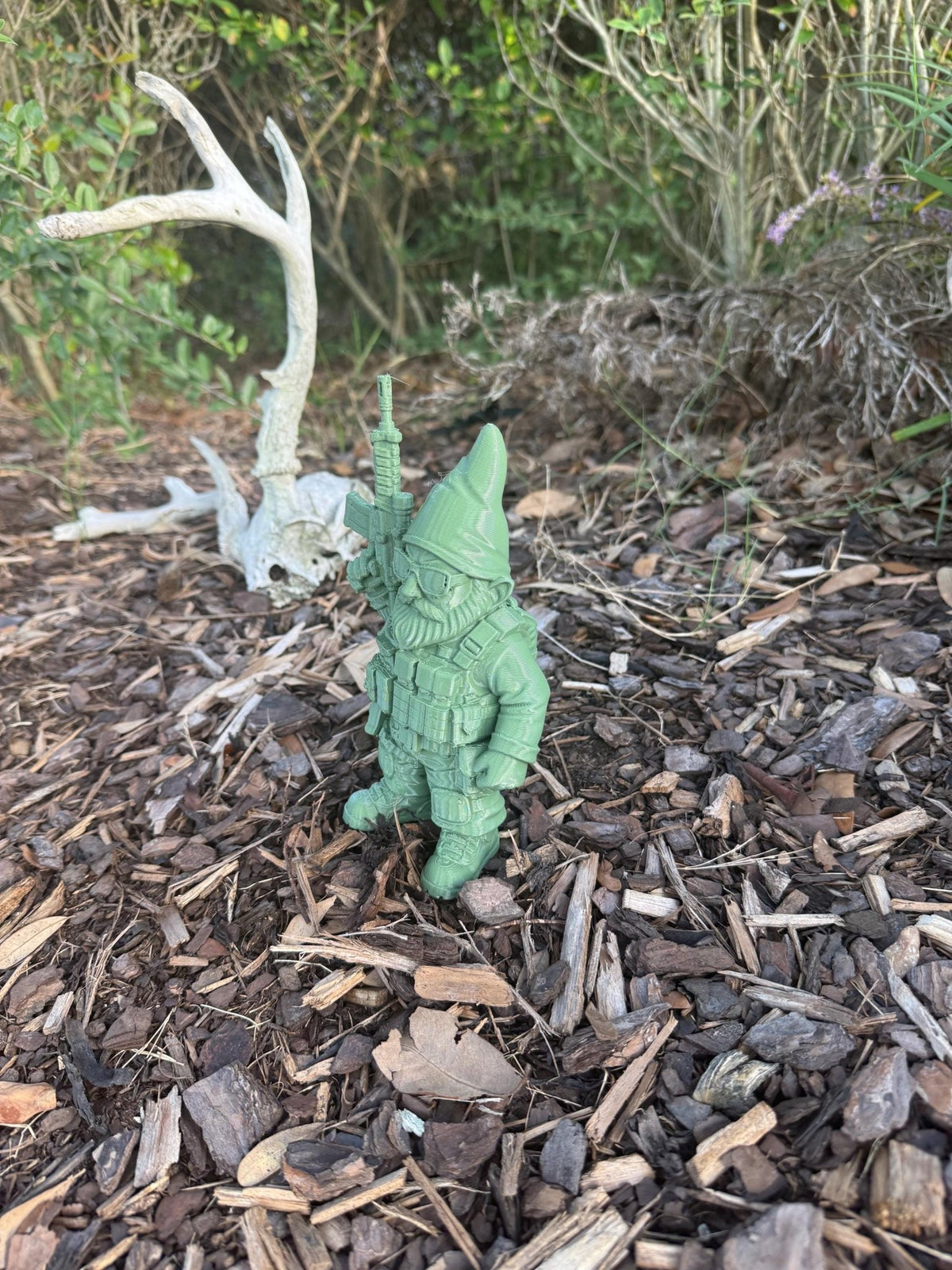 Tactical Garden Gnomes: 3-D Printed Military Gnome Decor