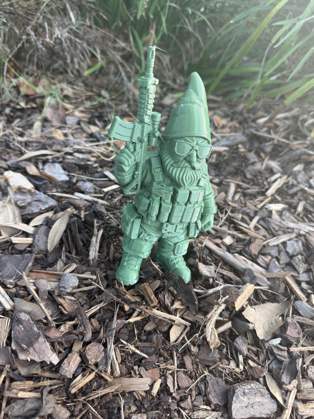 Tactical Garden Gnomes: 3-D Printed Military Gnome Decor
