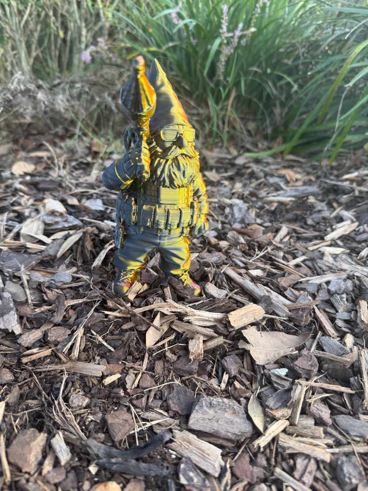 Tactical Garden Gnomes: 3-D Printed Military Gnome Decor