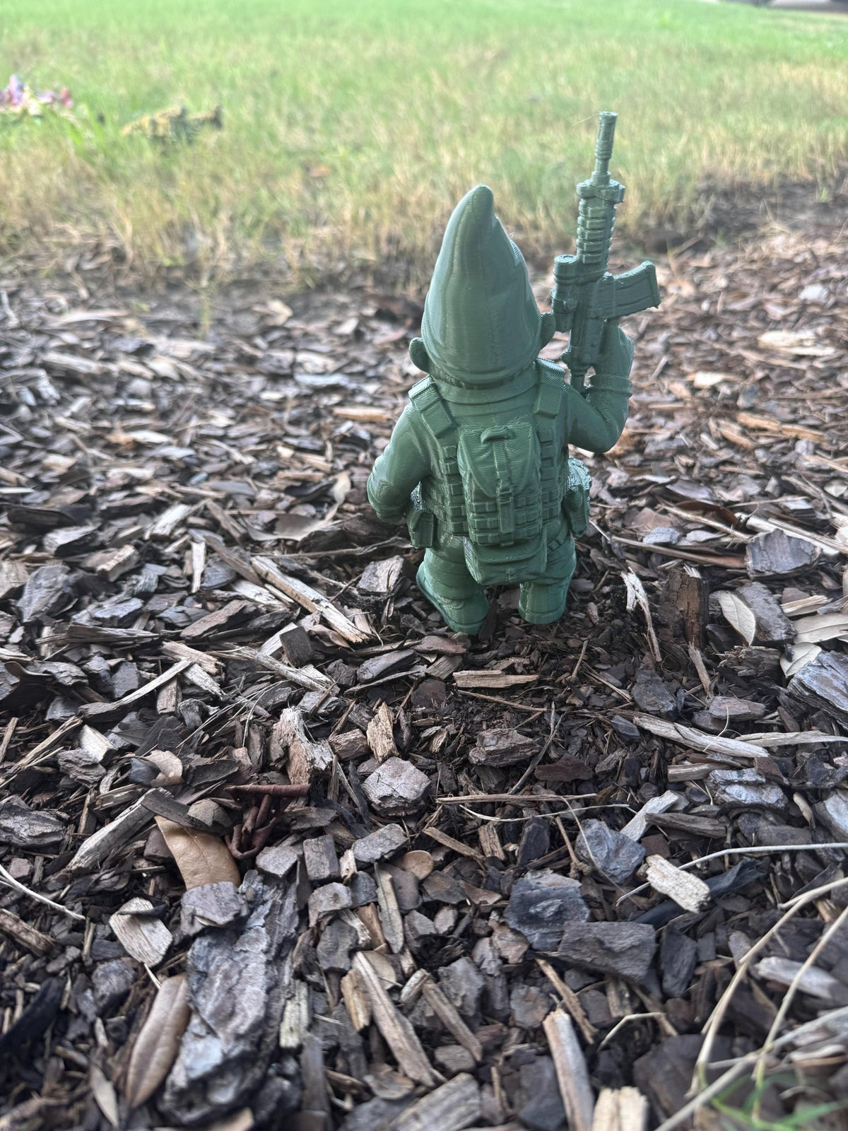 Tactical Garden Gnomes: 3-D Printed Military Gnome Decor