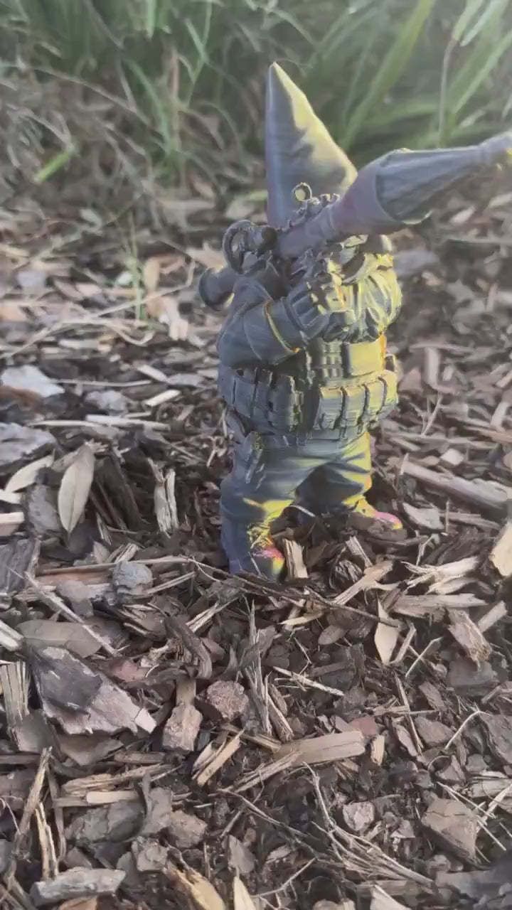 Tactical Garden Gnomes: 3-D Printed Military Gnome Decor