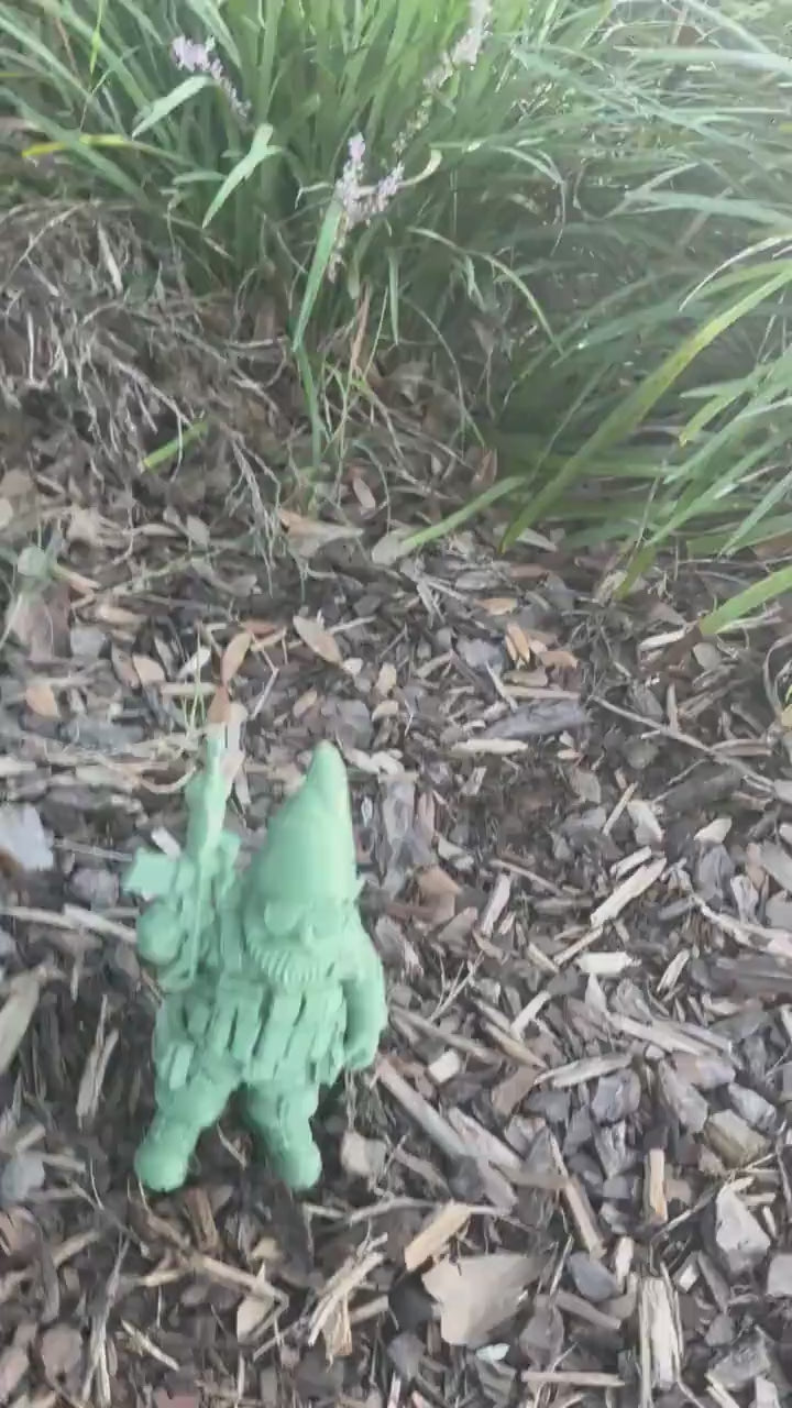 Tactical Garden Gnomes: 3-D Printed Military Gnome Decor