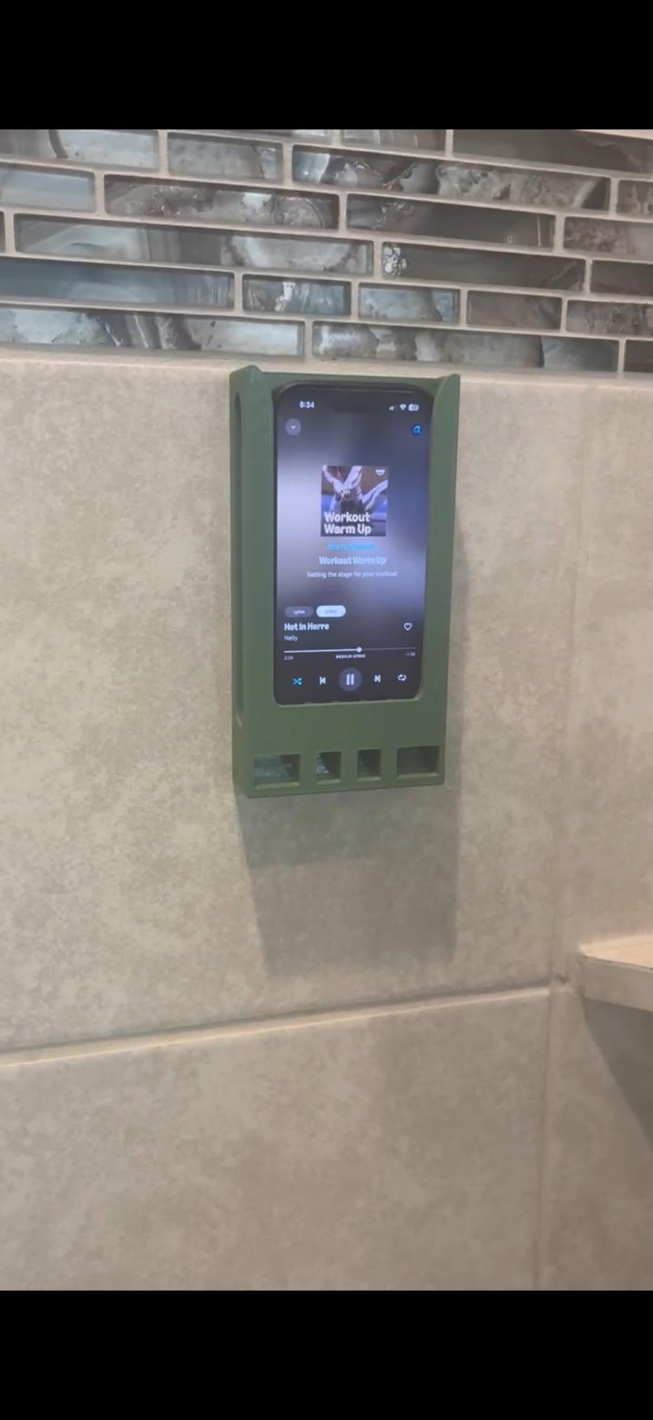 Shower phone caddy - GeeRay Studio