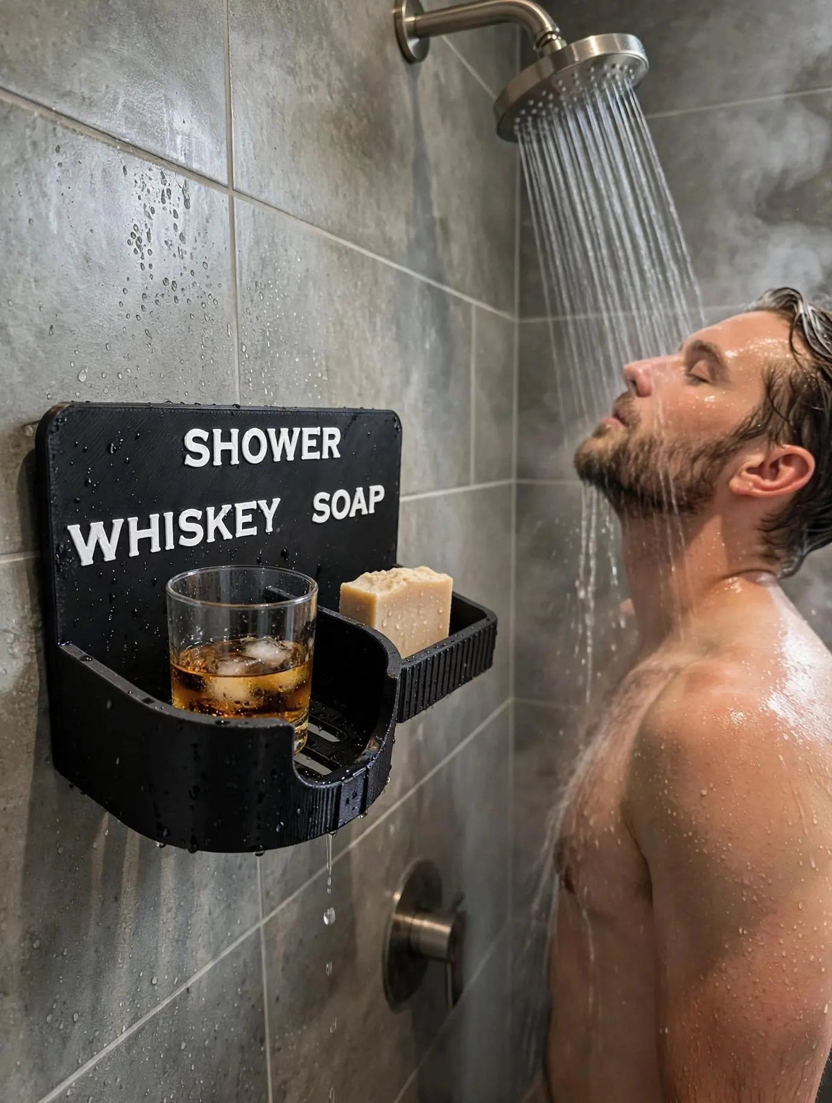Whiskey Lover's Shower Caddy — 3D Printed - GeeRay Studio